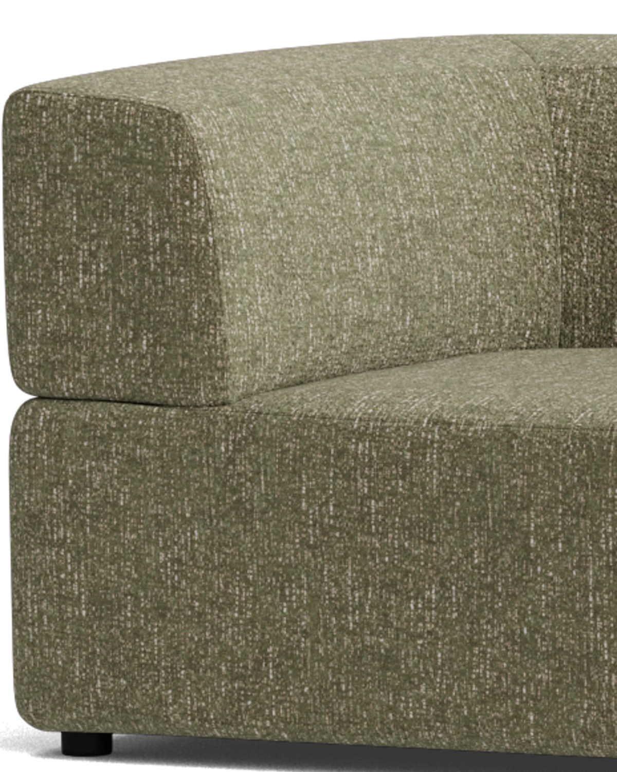 Stretch Large Angled Gap Sofa - Fleck Olive