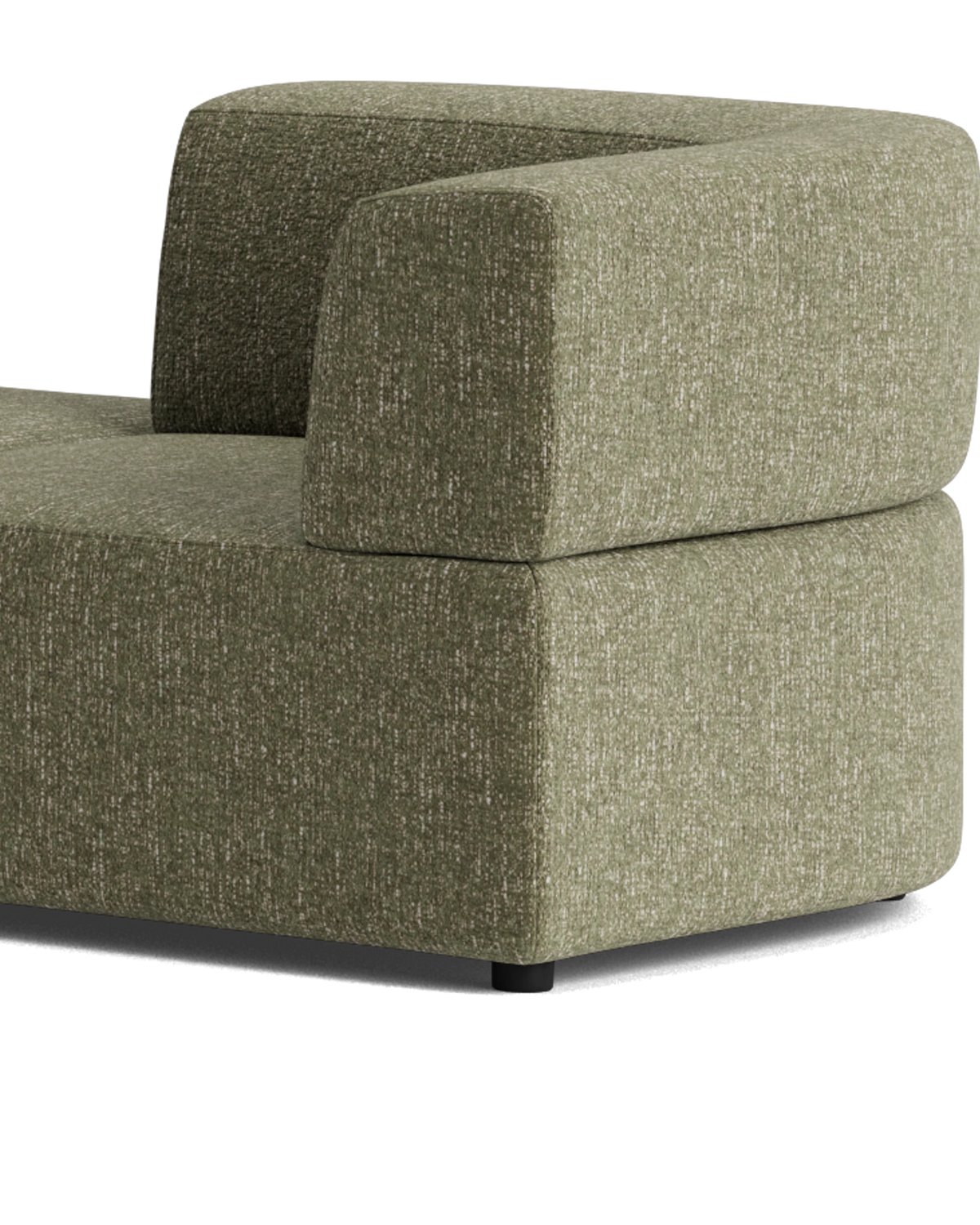 Stretch Large Angled Gap Sofa - Fleck Olive
