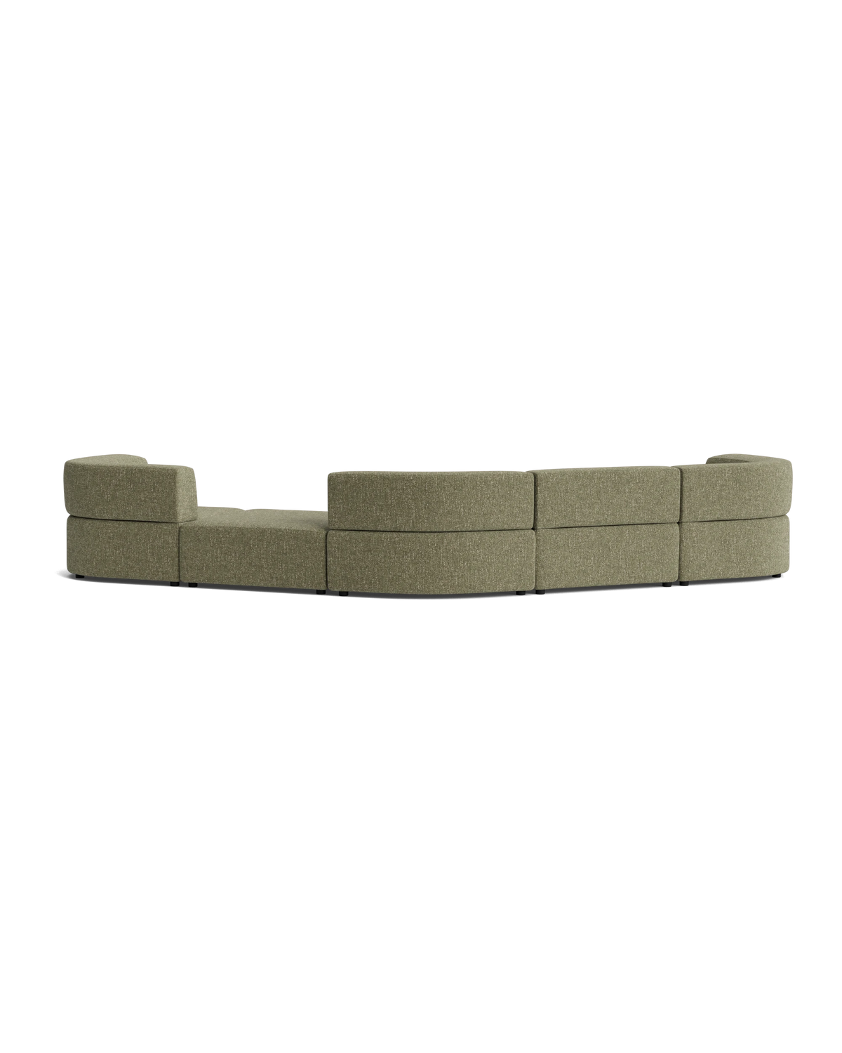 Stretch Large Angled Gap Sofa - Fleck Olive