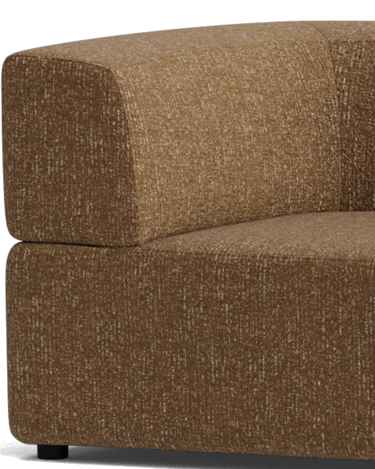Stretch Large Angled Gap Sofa - Fleck Ginger