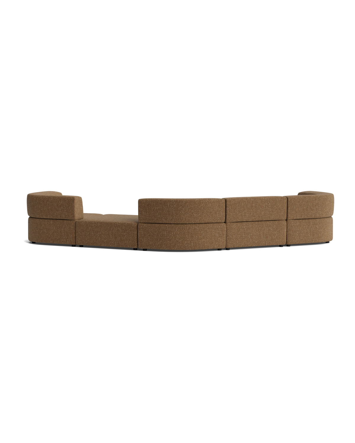 Stretch Large Angled Gap Sofa - Fleck Ginger