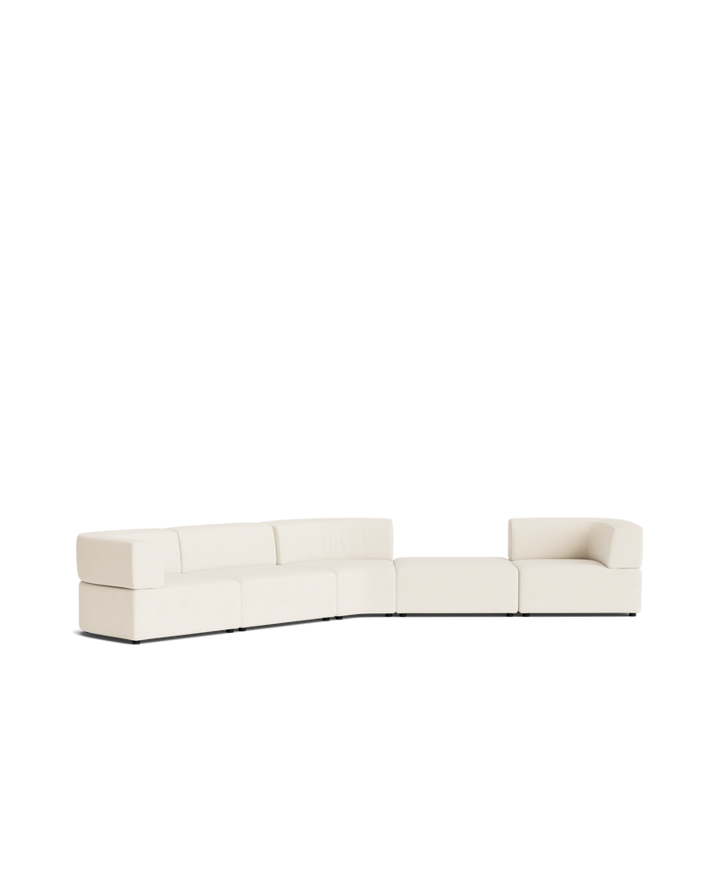 Stretch Large Angled Gap Sofa - Fossil Vanilla