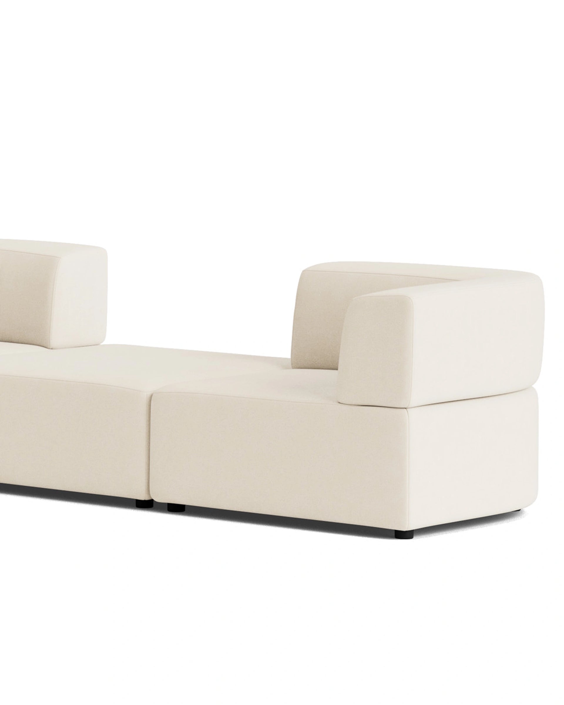 Stretch Large Angled Gap Sofa - Fossil Vanilla