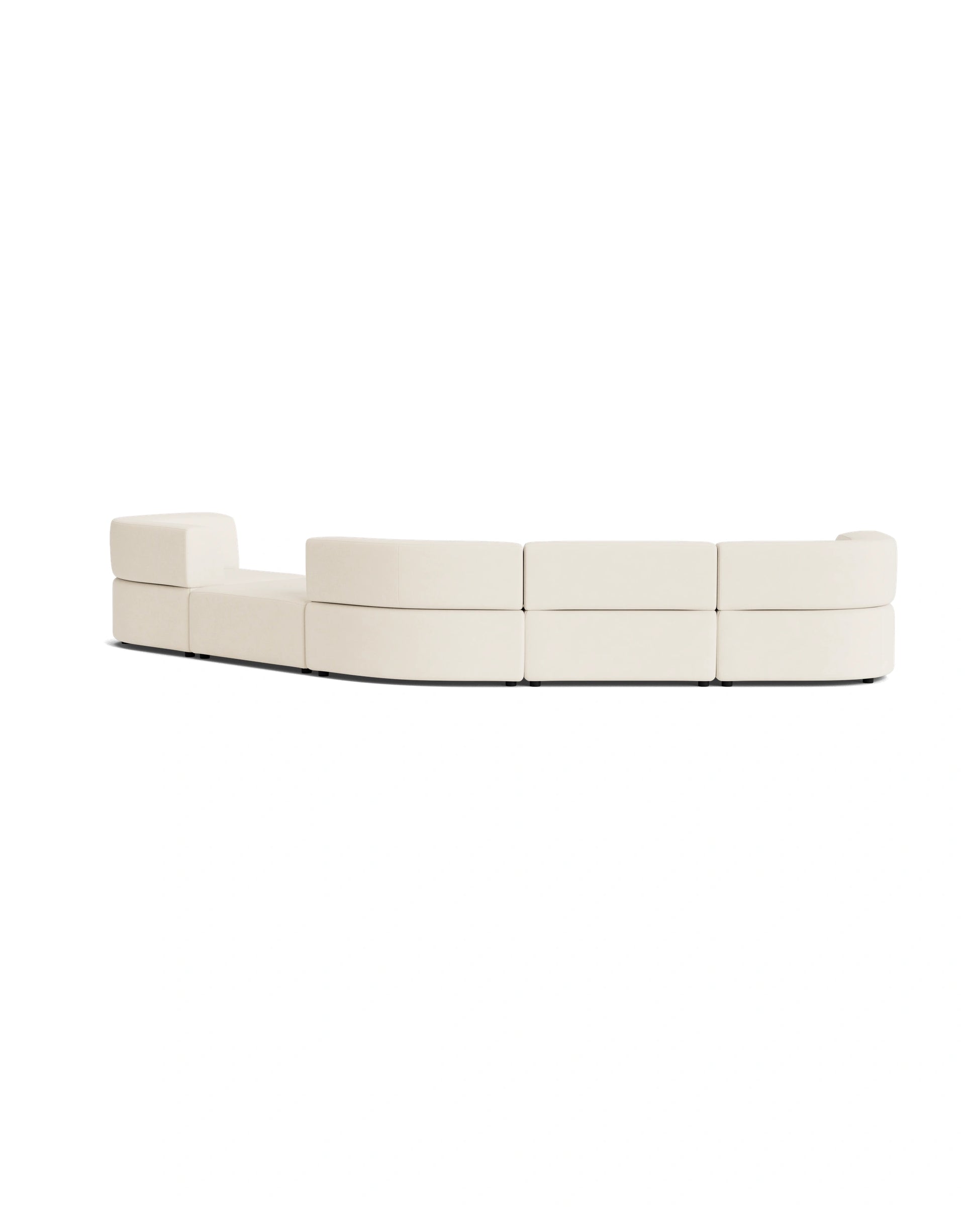 Stretch Large Angled Gap Sofa - Fossil Vanilla