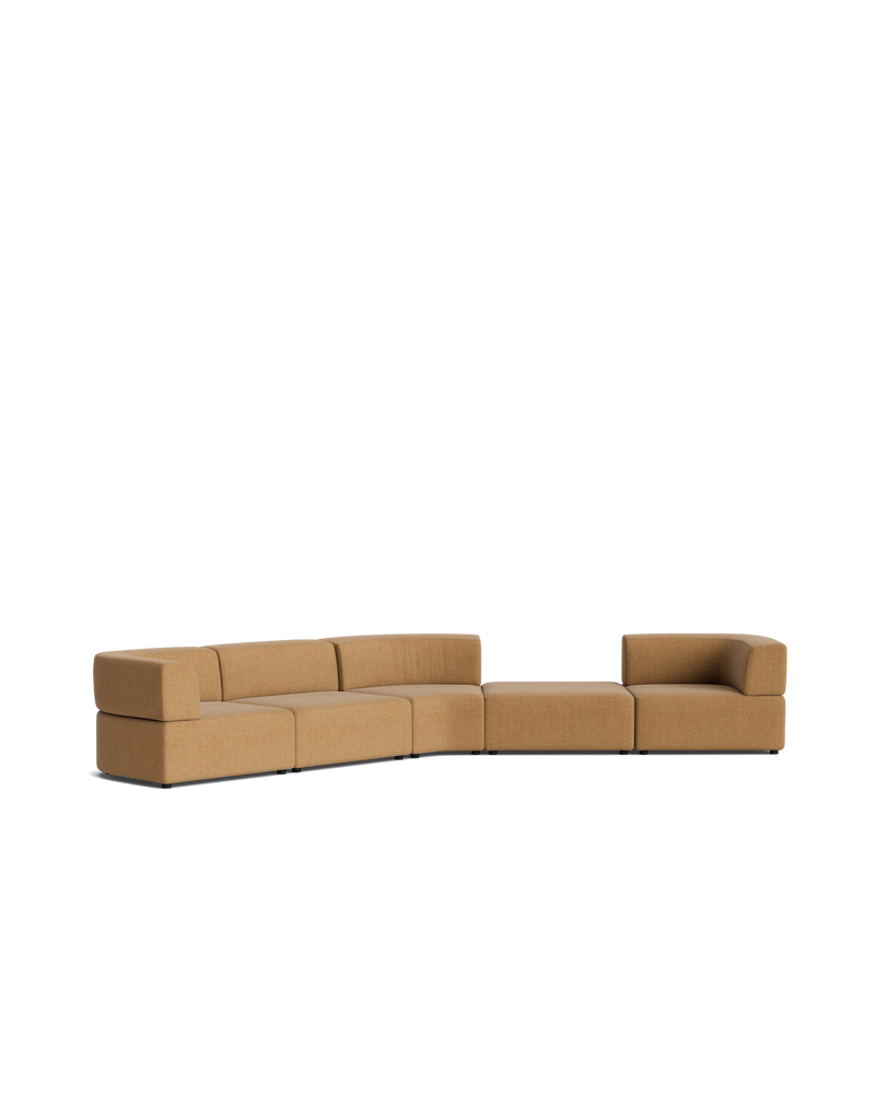Stretch Large Angled Gap Sofa - Fossil Fawn