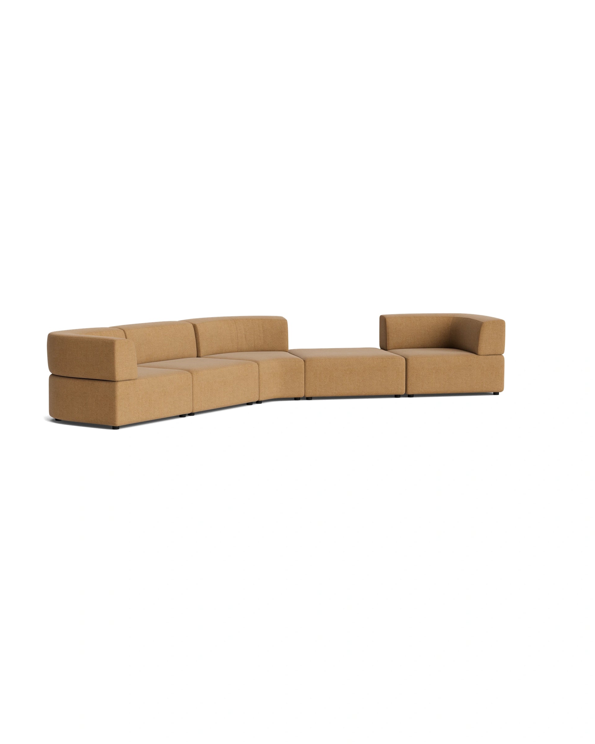 Stretch Large Angled Gap Sofa - Fossil Fawn
