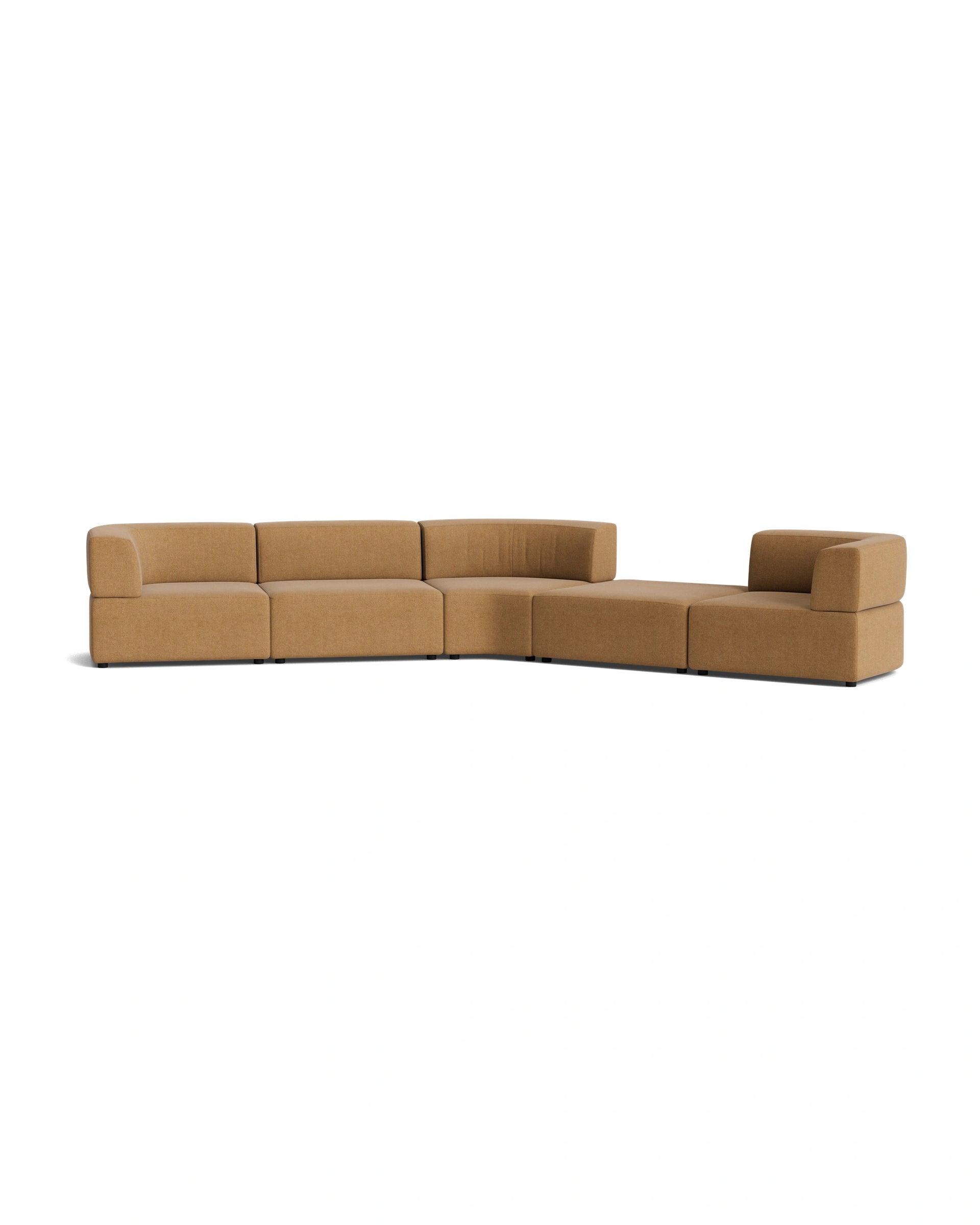 Stretch Large Angled Gap Sofa - Fossil Fawn