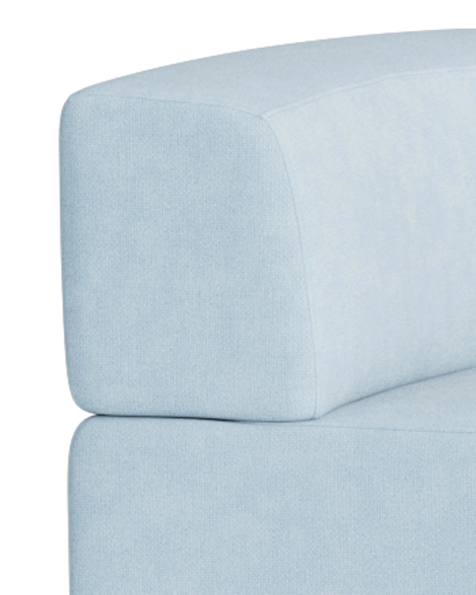 Stretch Large Angled Gap Sofa - Fossil Powder Blue