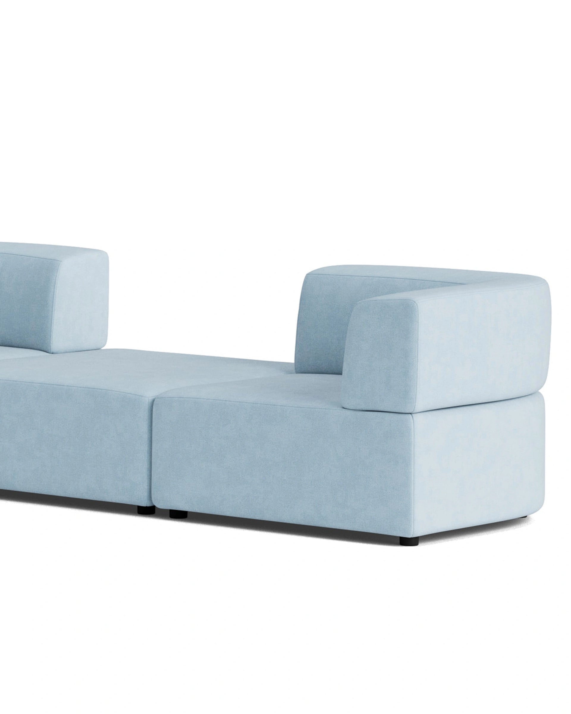 Stretch Large Angled Gap Sofa - Fossil Powder Blue