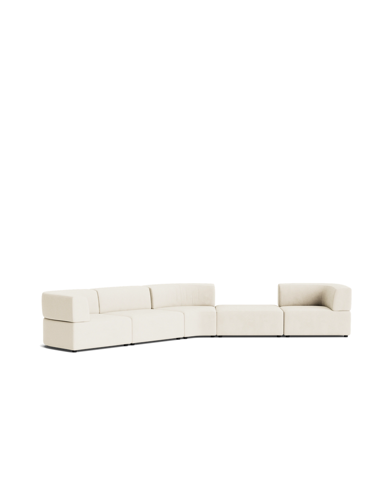 Stretch Large Angled Gap Sofa - Corduroy Off White