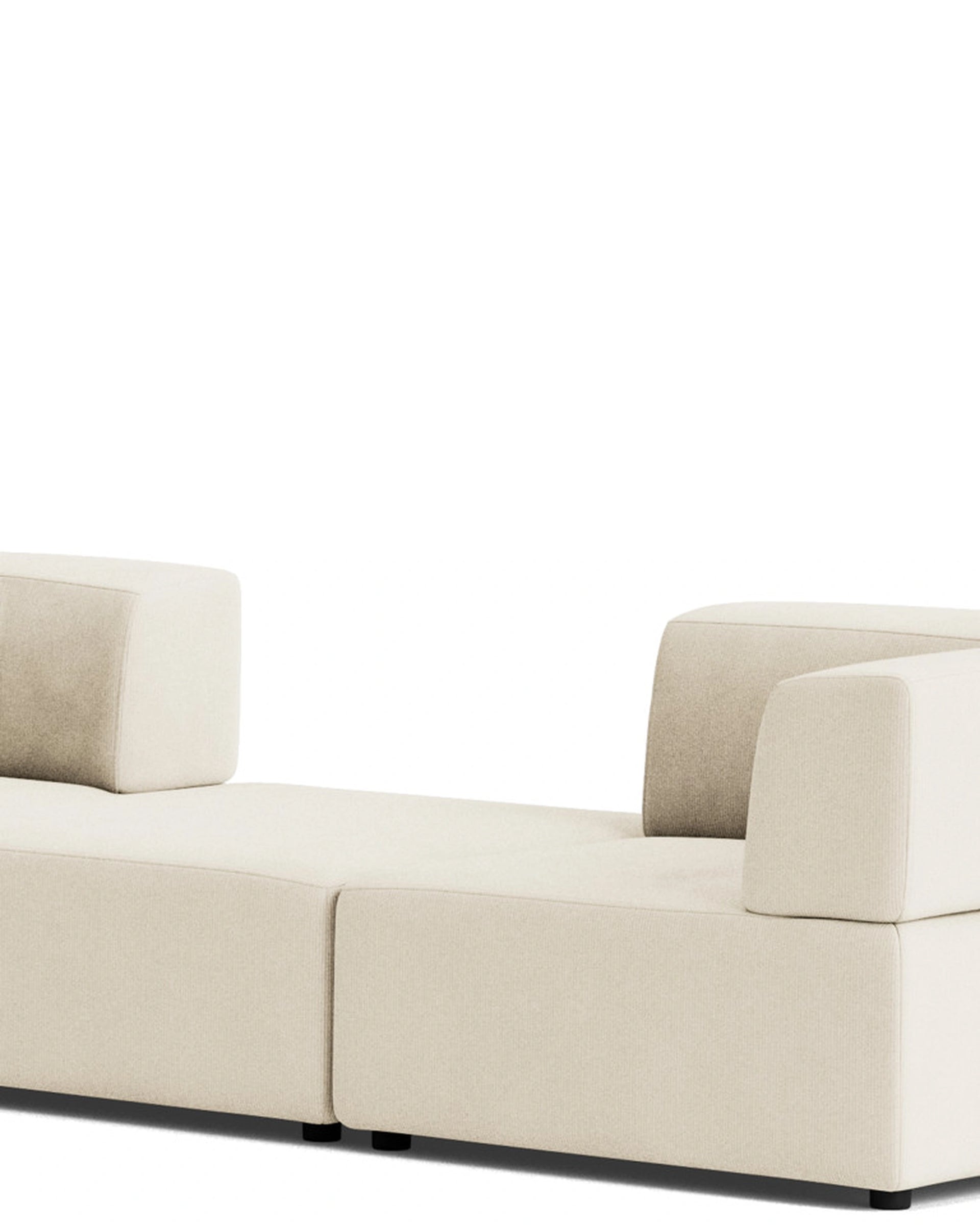Stretch Large Angled Gap Sofa - Corduroy Off White