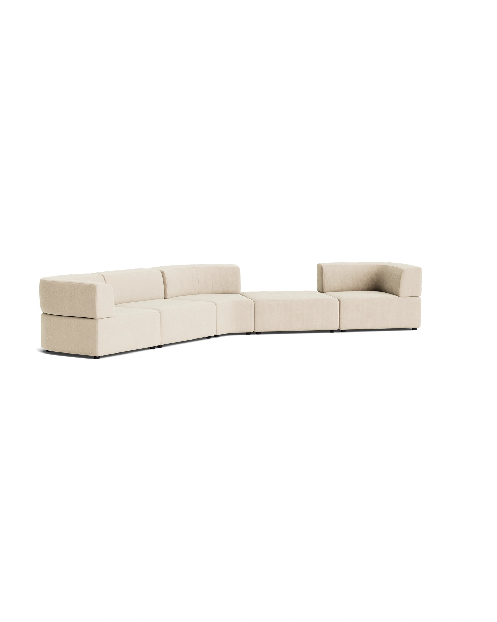 Stretch Large Angled Gap Sofa - Corduroy Mist
