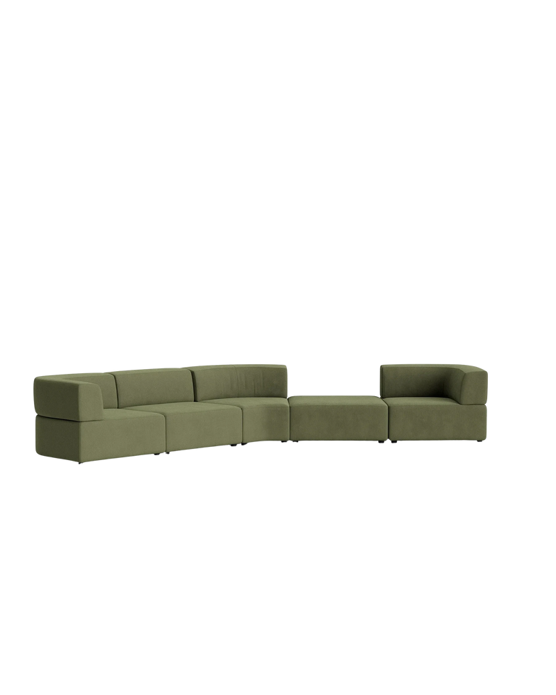 Stretch Large Angled Gap Sofa - Corduroy Forest