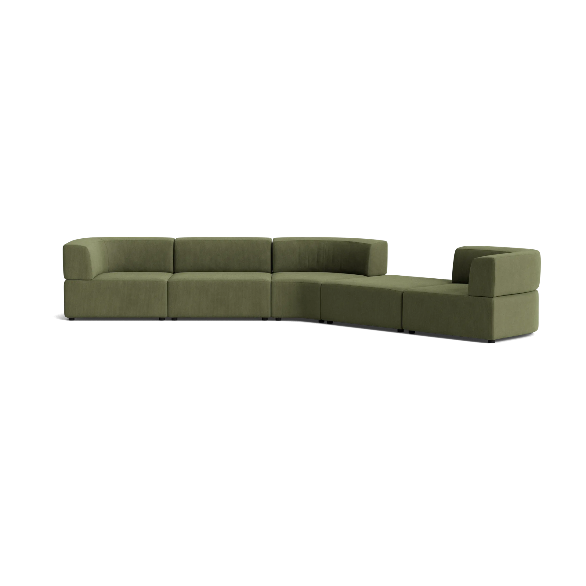 Stretch Large Angled Gap Sofa - Corduroy Forest