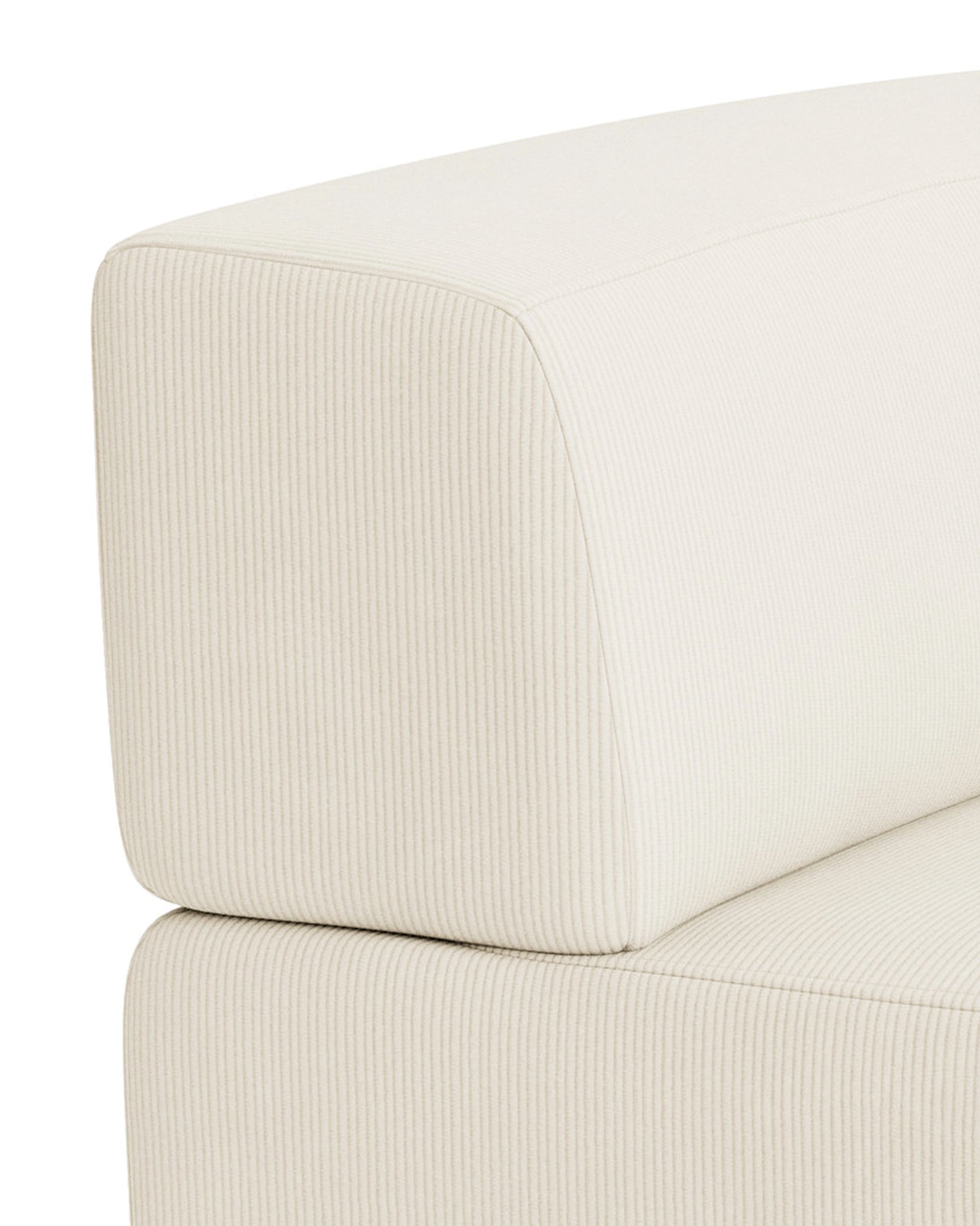 Stretch Corner Module - Corduroy Off White