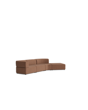 Stretch Open Angled Sofa - Fleck Rust