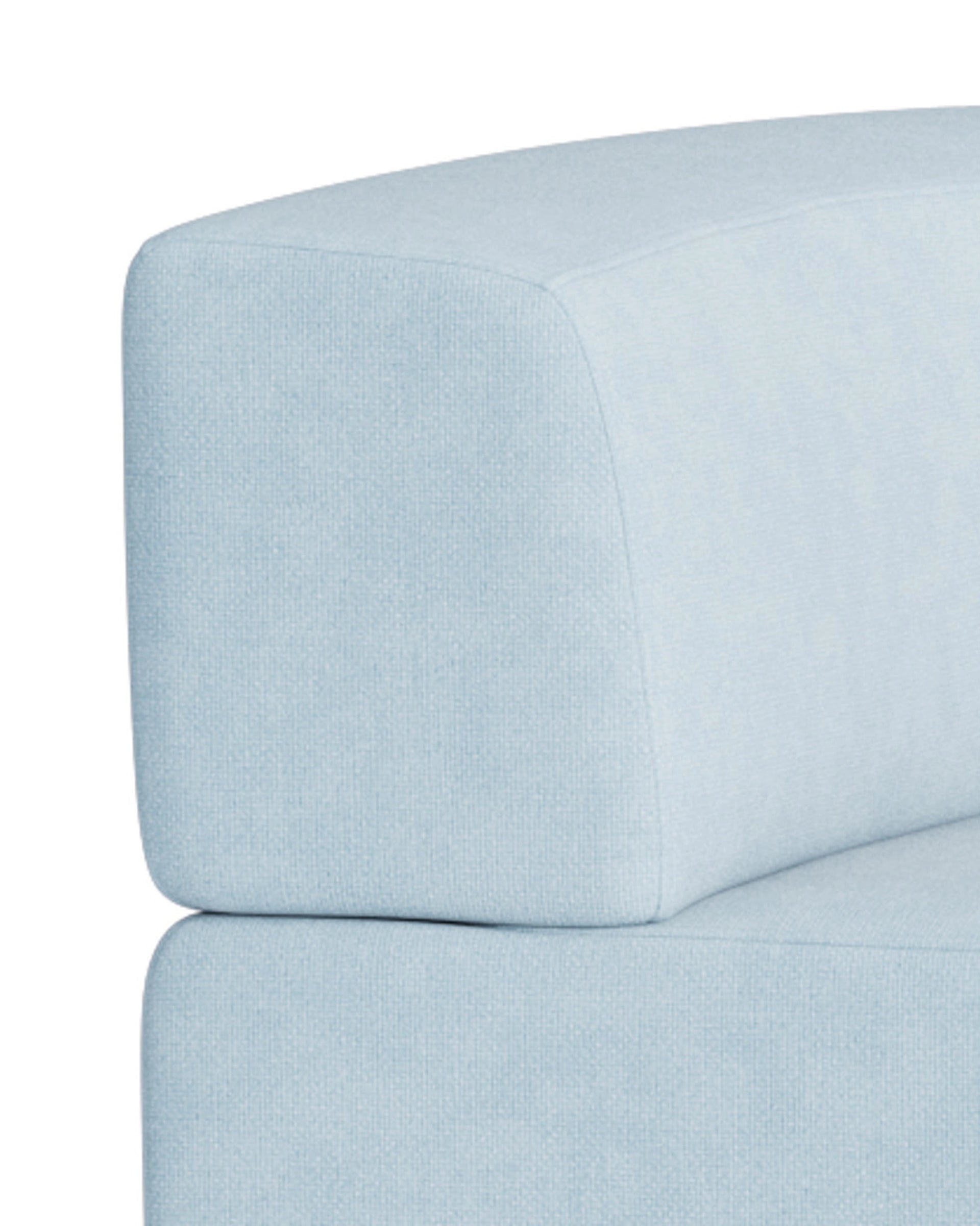 Stretch Open Angled Sofa - Fossil Powder Blue
