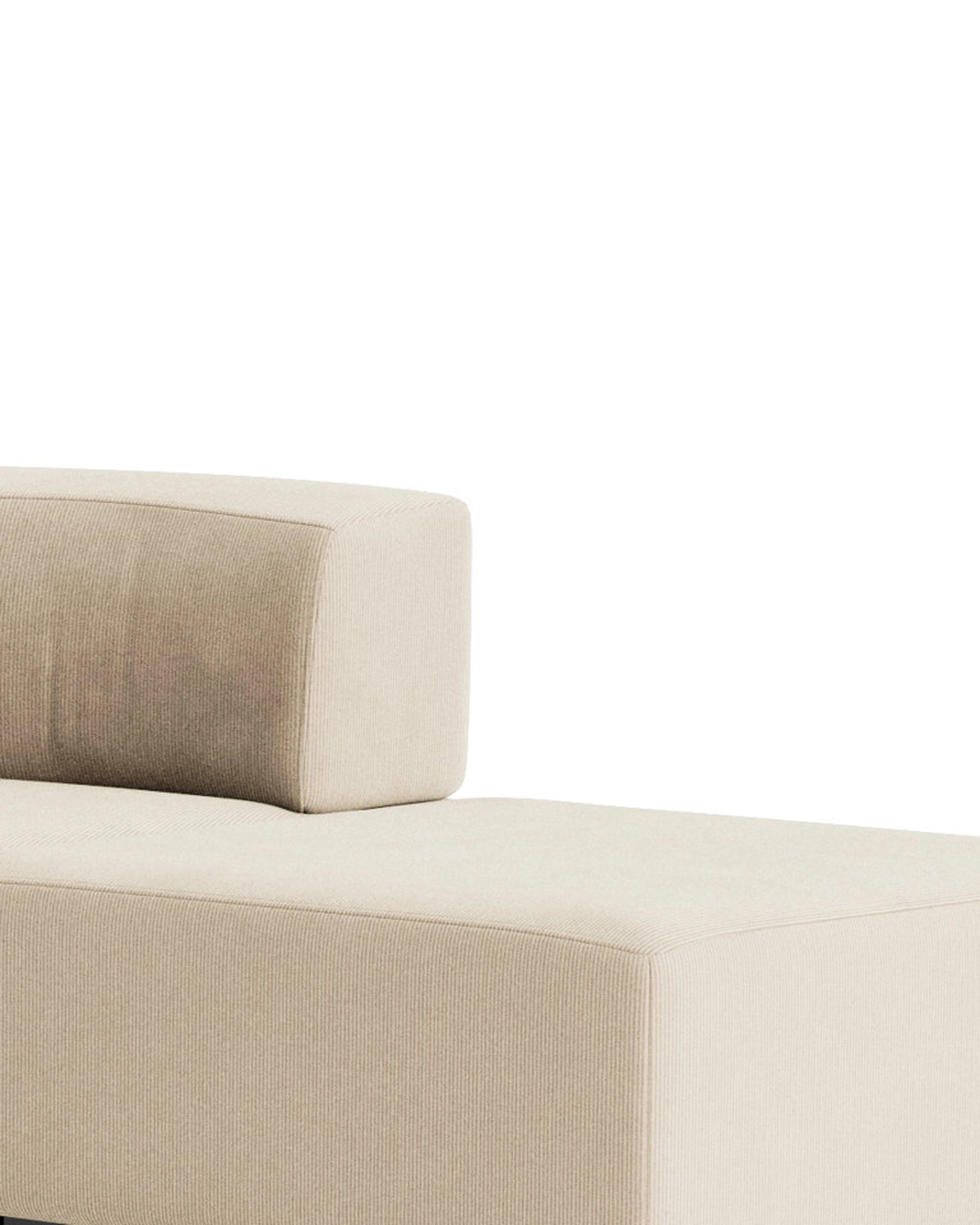 Stretch Open Angled Sofa - Corduroy Mist