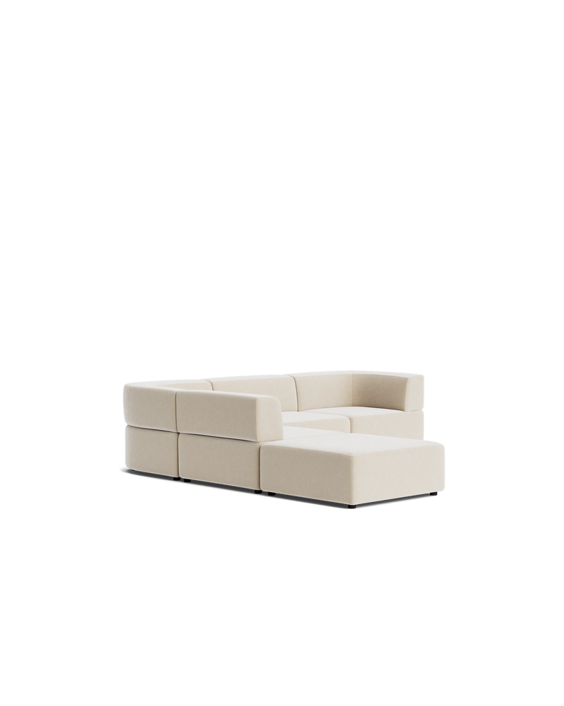 Stretch Open Corner Sofa - Eden Ecru