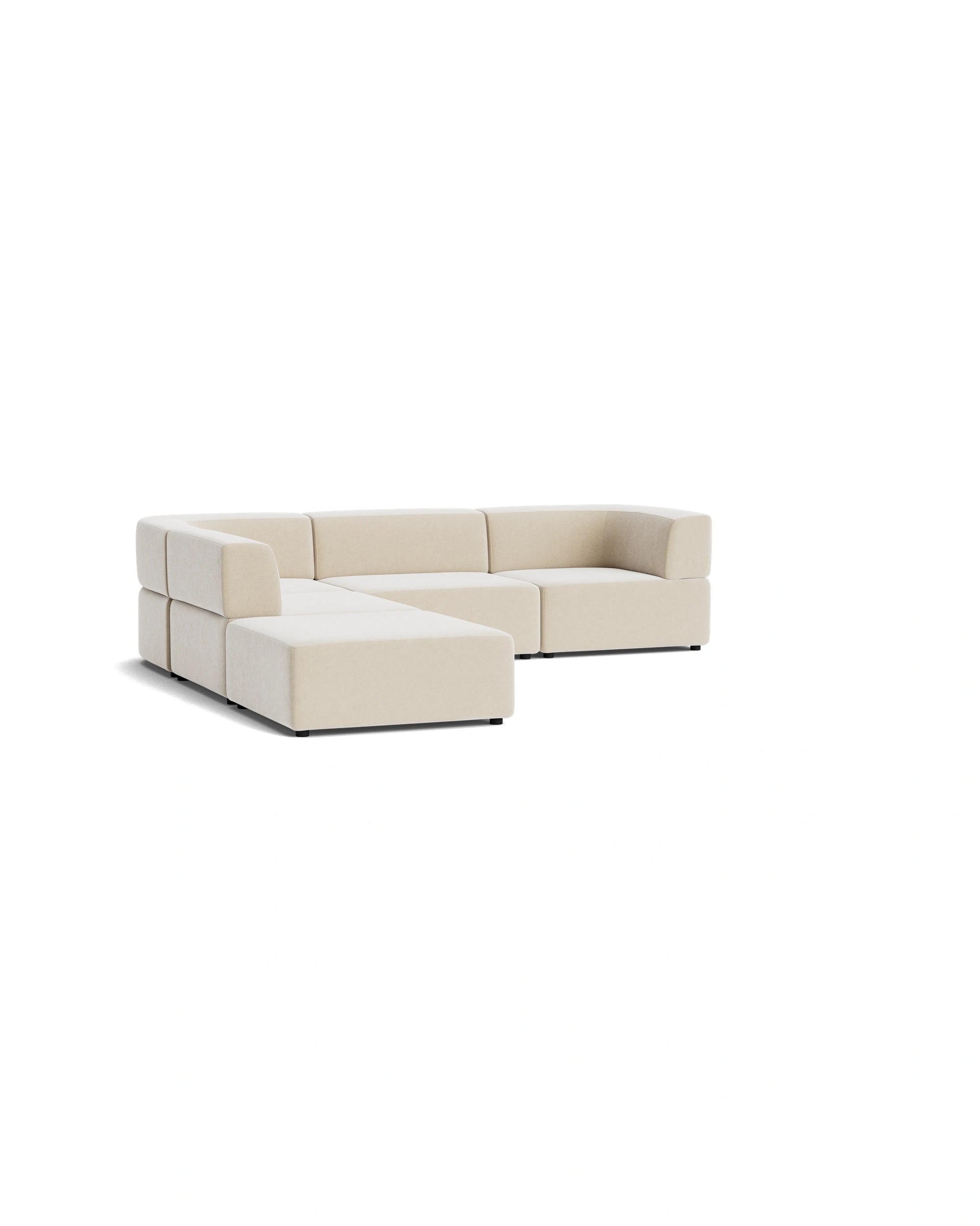 Stretch Open Corner Sofa - Eden Ecru