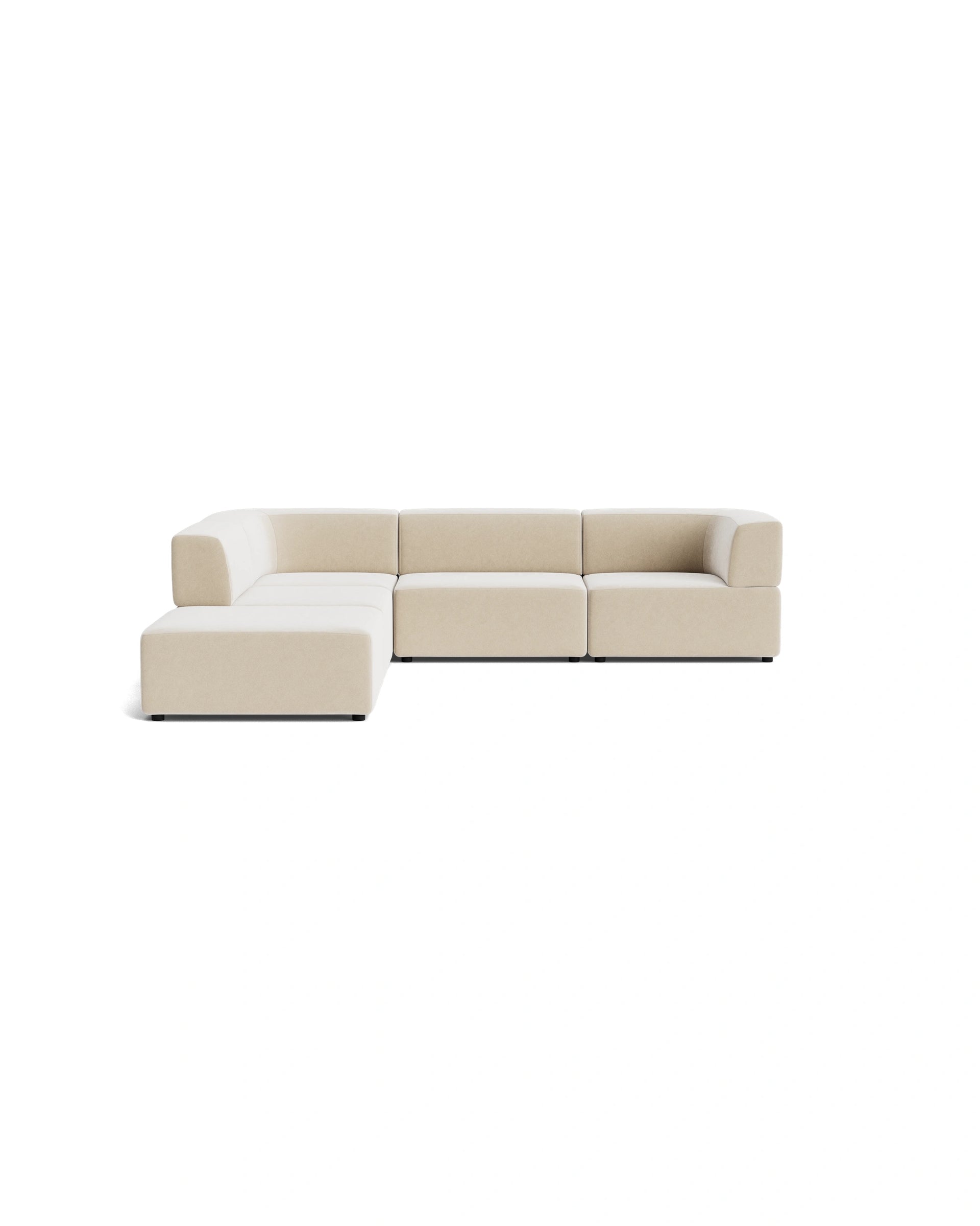 Stretch Open Corner Sofa - Eden Ecru
