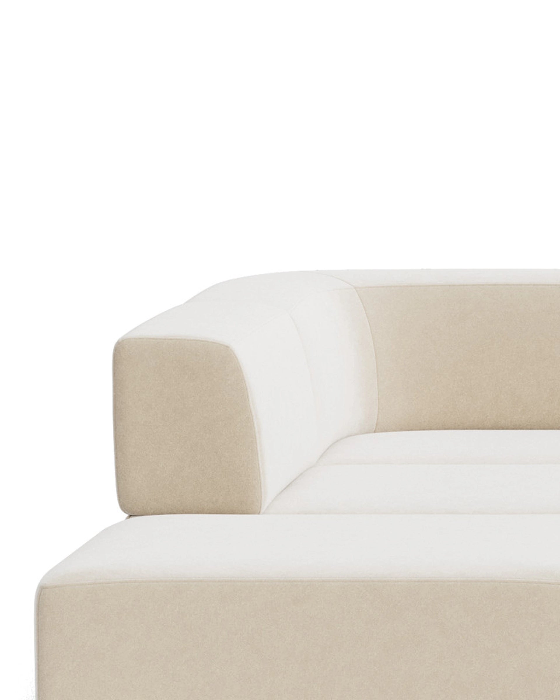 Stretch Open Corner Sofa - Eden Ecru