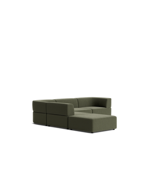Stretch Open Corner Sofa - Eden Leaf