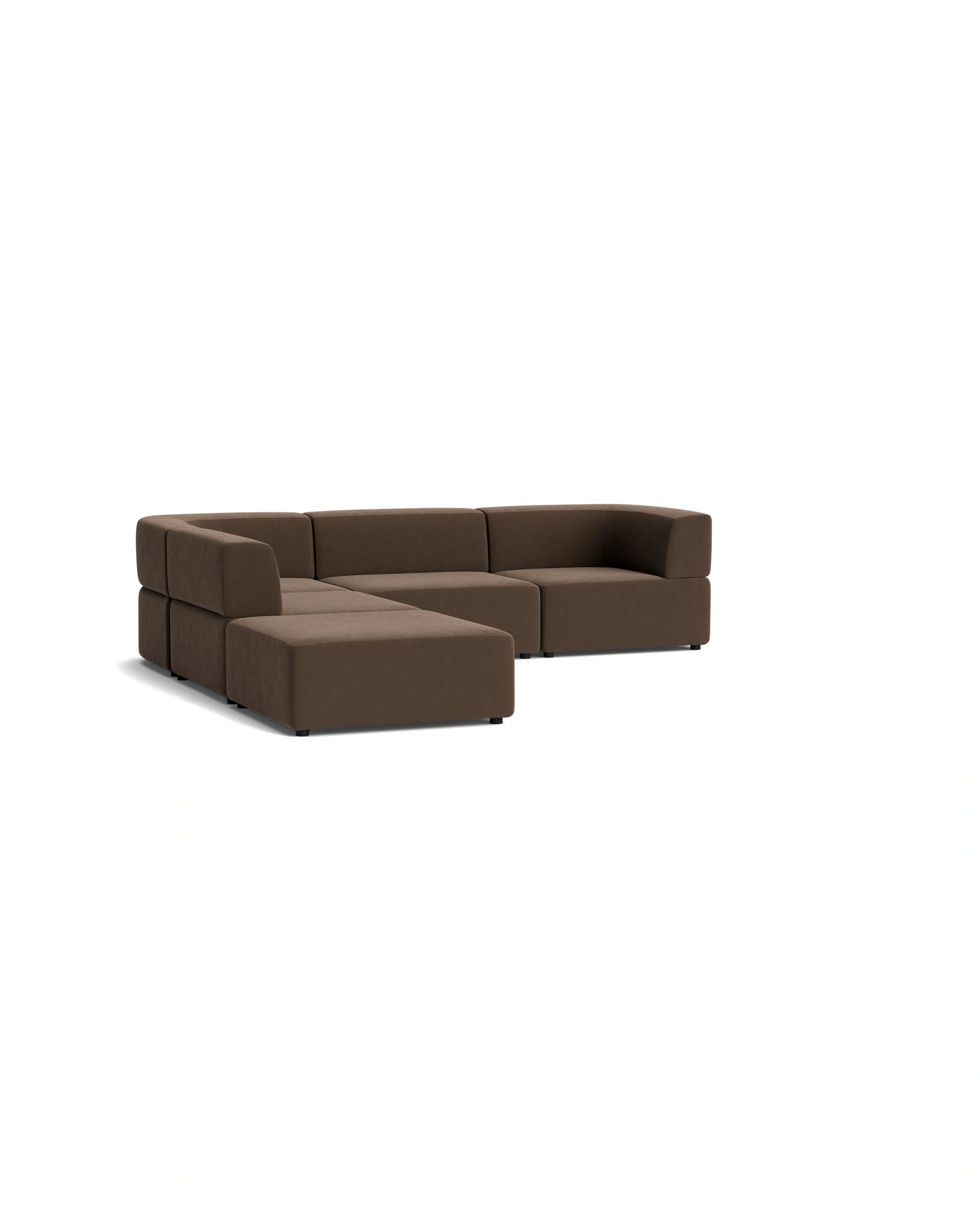 Stretch Open Corner Sofa - Eden Java