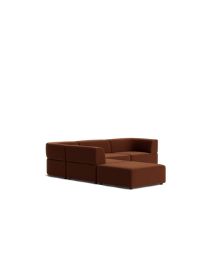 Stretch Open Corner Sofa - Eden Brick