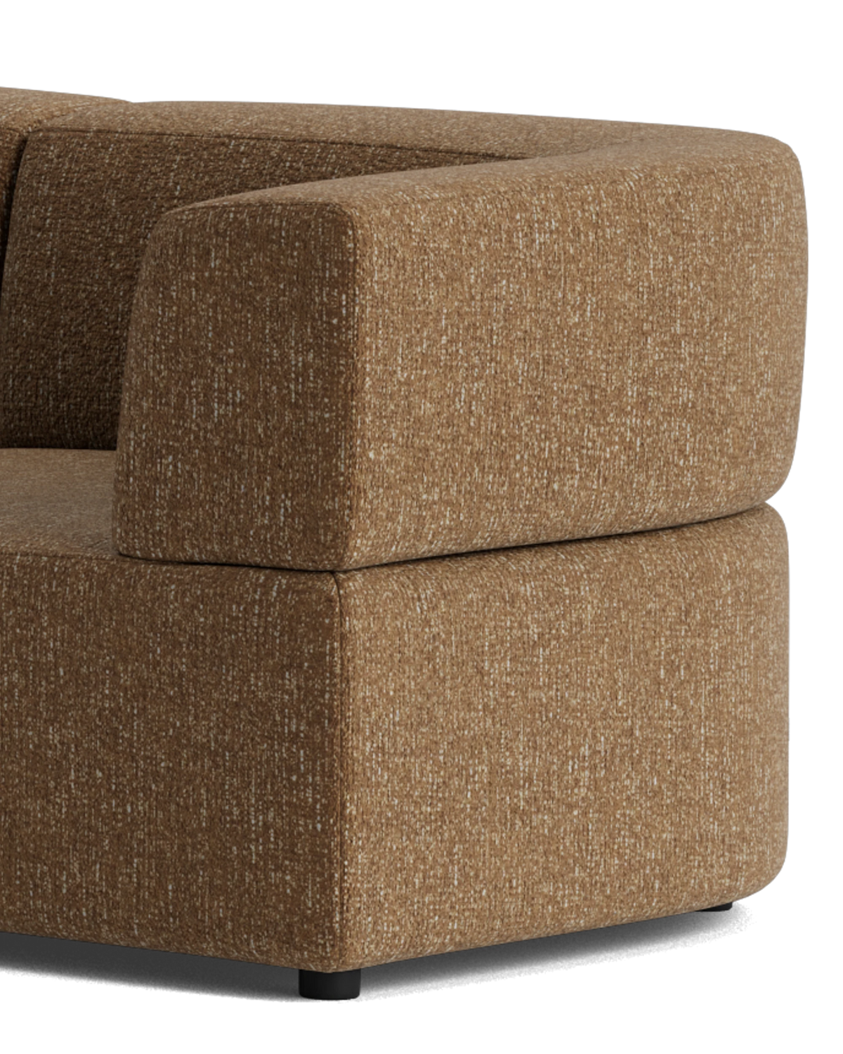 Stretch Open Corner Sofa - Fleck Ginger