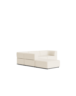 Stretch Open Corner Sofa - Fossil Vanilla