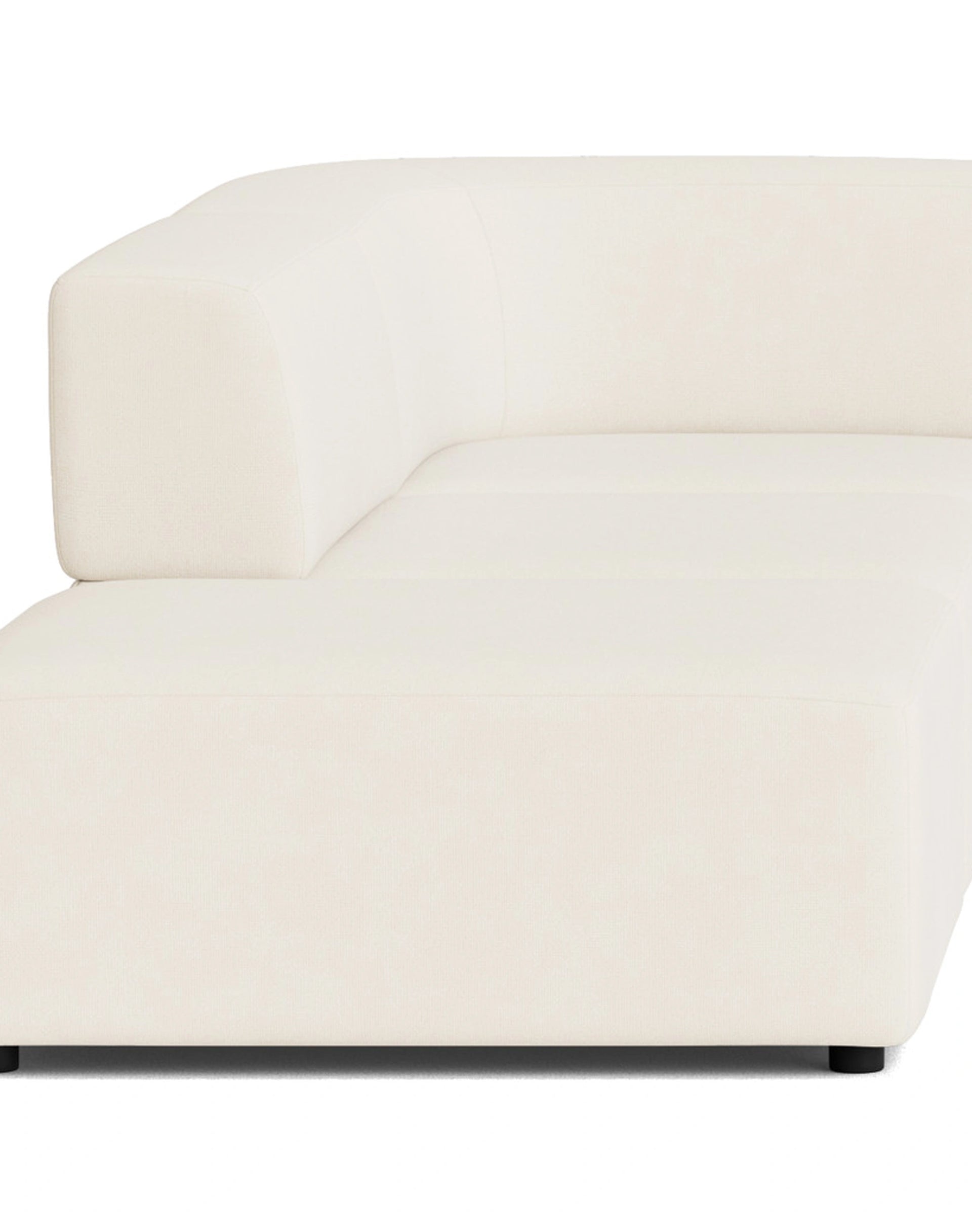 Stretch Open Corner Sofa - Fossil Vanilla