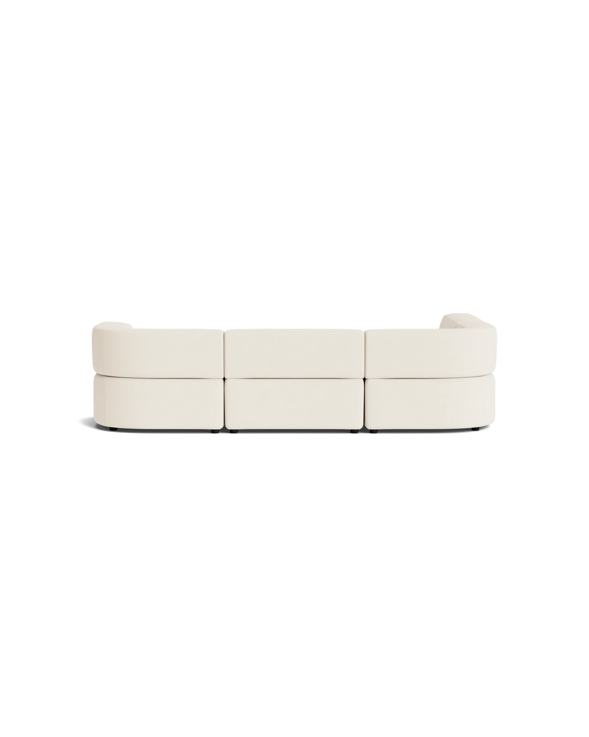 Stretch Open Corner Sofa - Fossil Vanilla