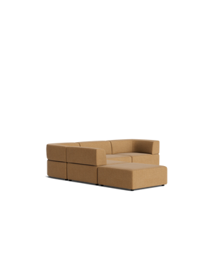 Stretch Open Corner Sofa - Fossil Fawn