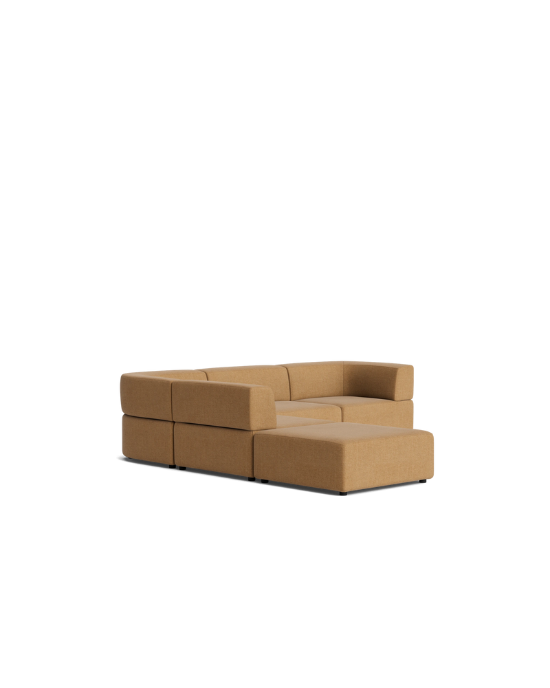 Stretch Open Corner Sofa - Fossil Fawn