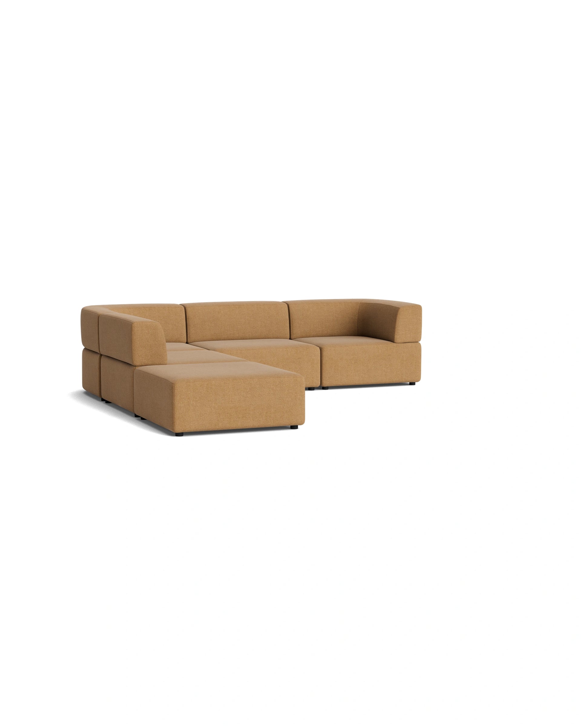 Stretch Open Corner Sofa - Fossil Fawn