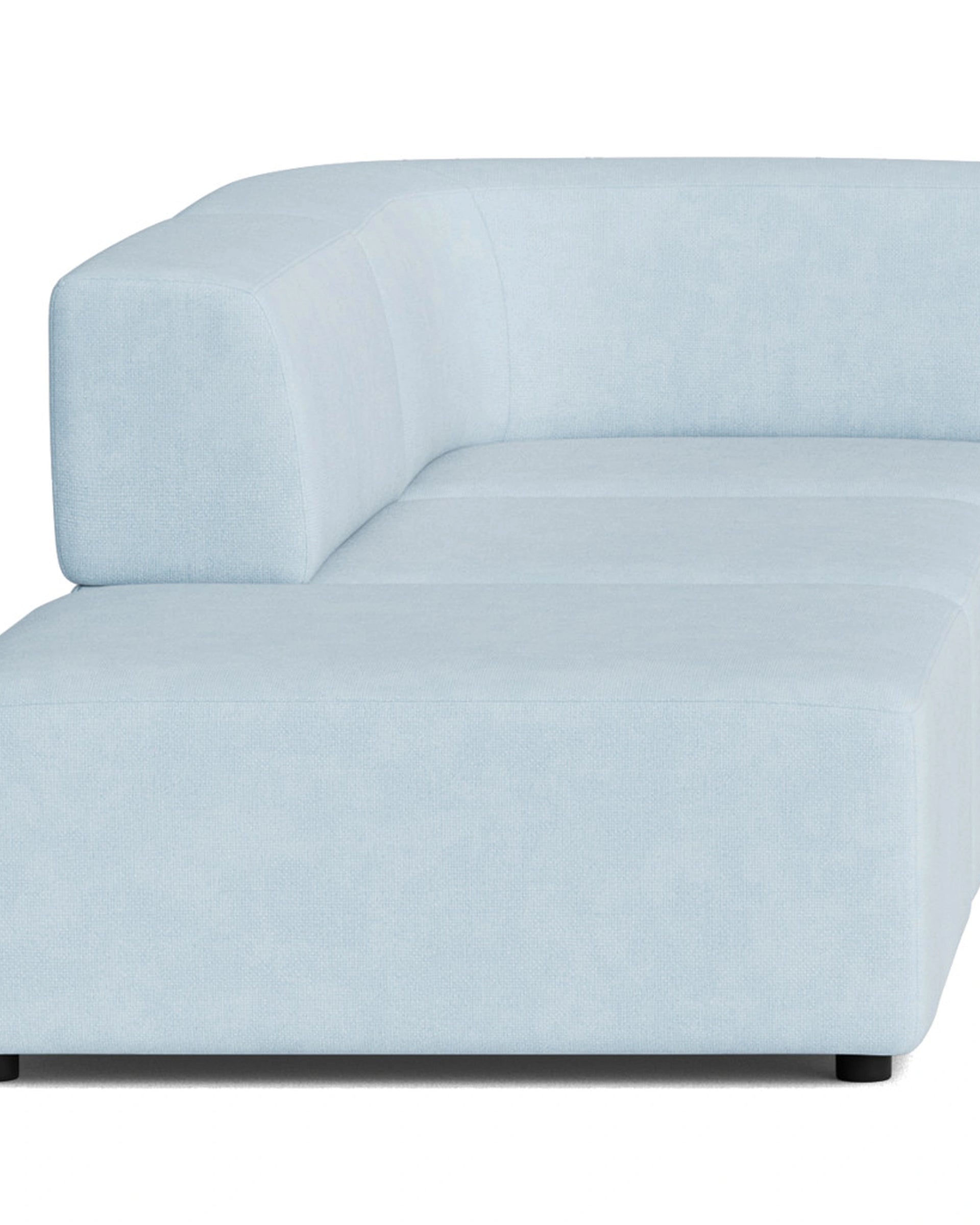 Stretch Open Corner Sofa - Fossil Powder Blue