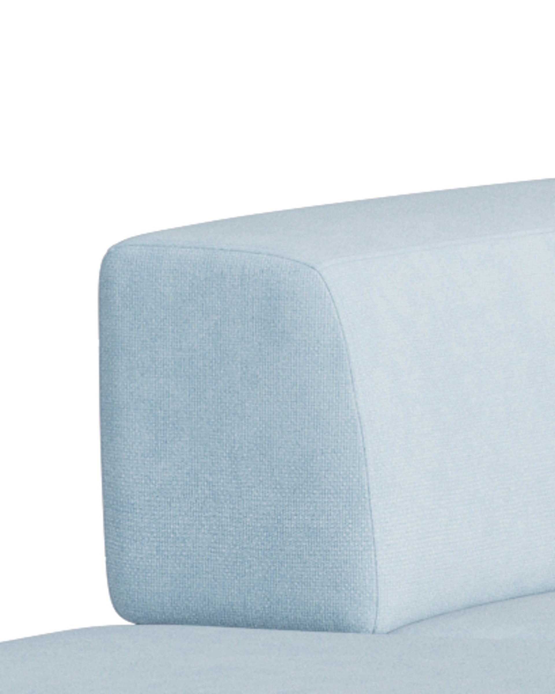 Stretch Open Corner Sofa - Fossil Powder Blue