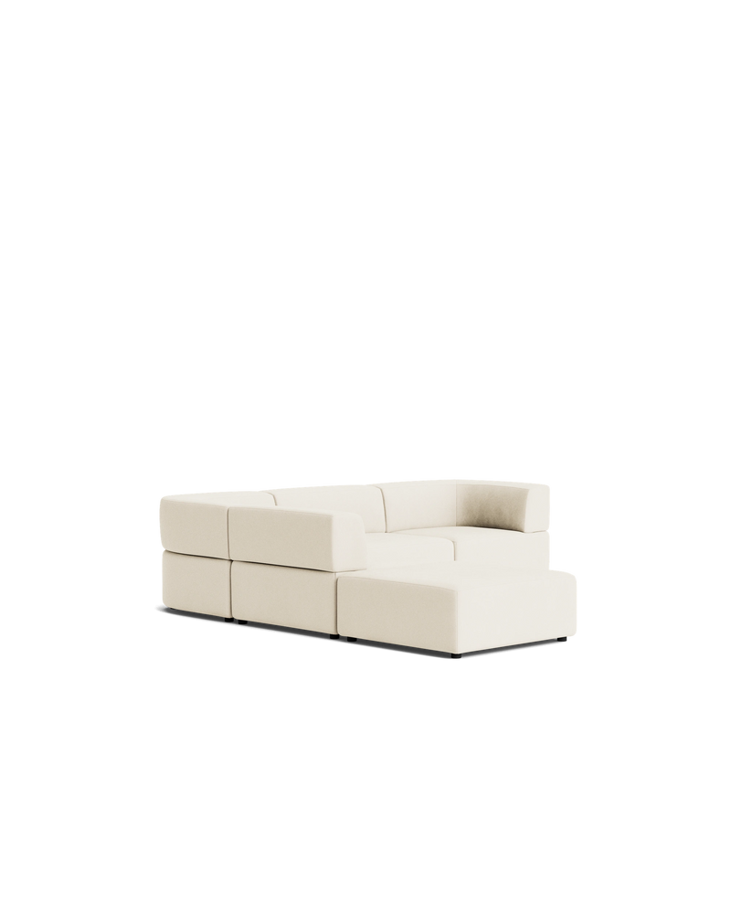 Stretch Open Corner Sofa - Corduroy Off White