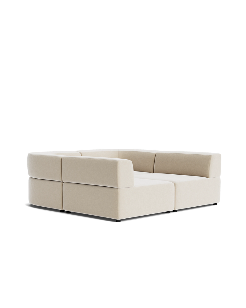 Stretch Pit Sofa - Eden Ecru
