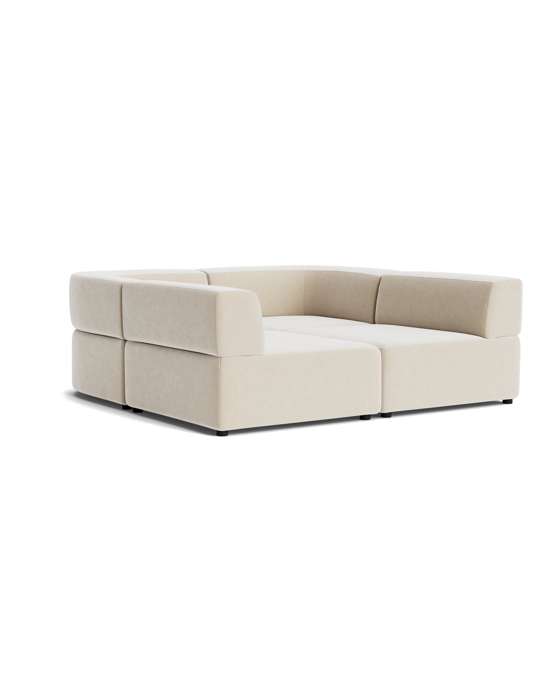 Stretch Pit Sofa - Eden Ecru