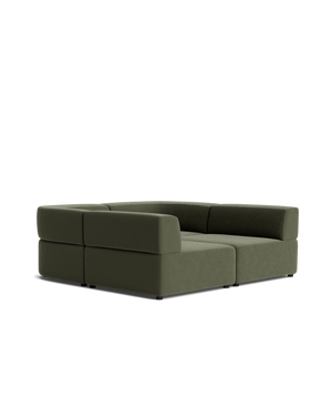 Stretch Pit Sofa - Eden Leaf