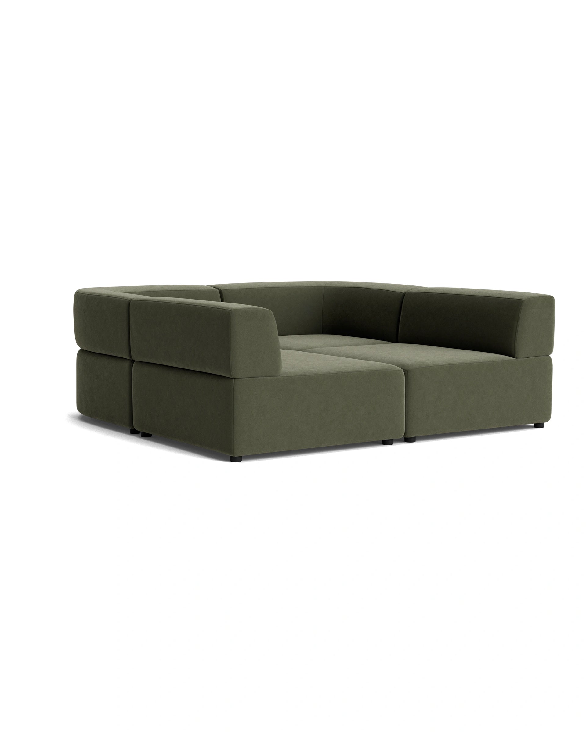 Stretch Pit Sofa - Eden Leaf