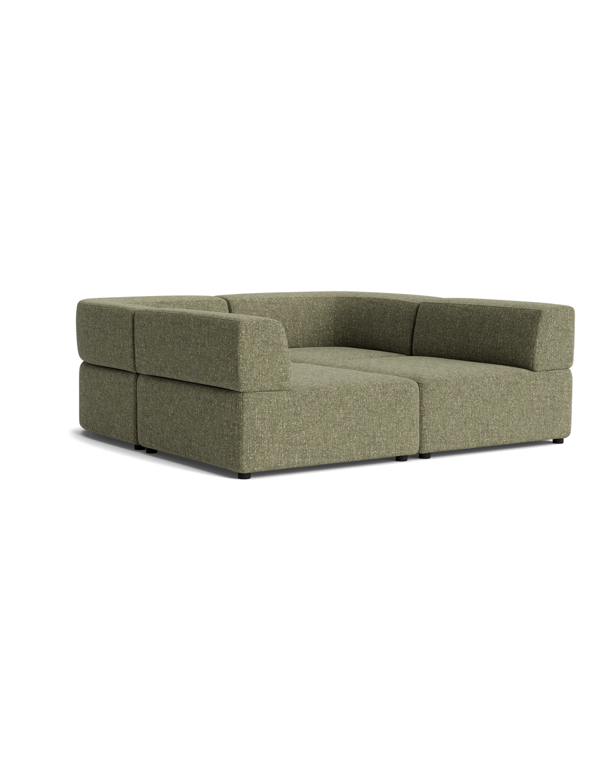 Stretch Pit Sofa - Fleck Olive