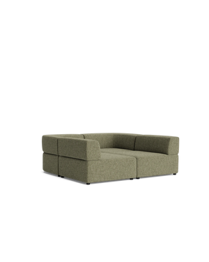 Stretch Pit Sofa - Fleck Olive