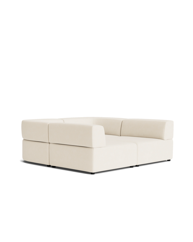 Stretch Pit Sofa - Fossil Vanilla