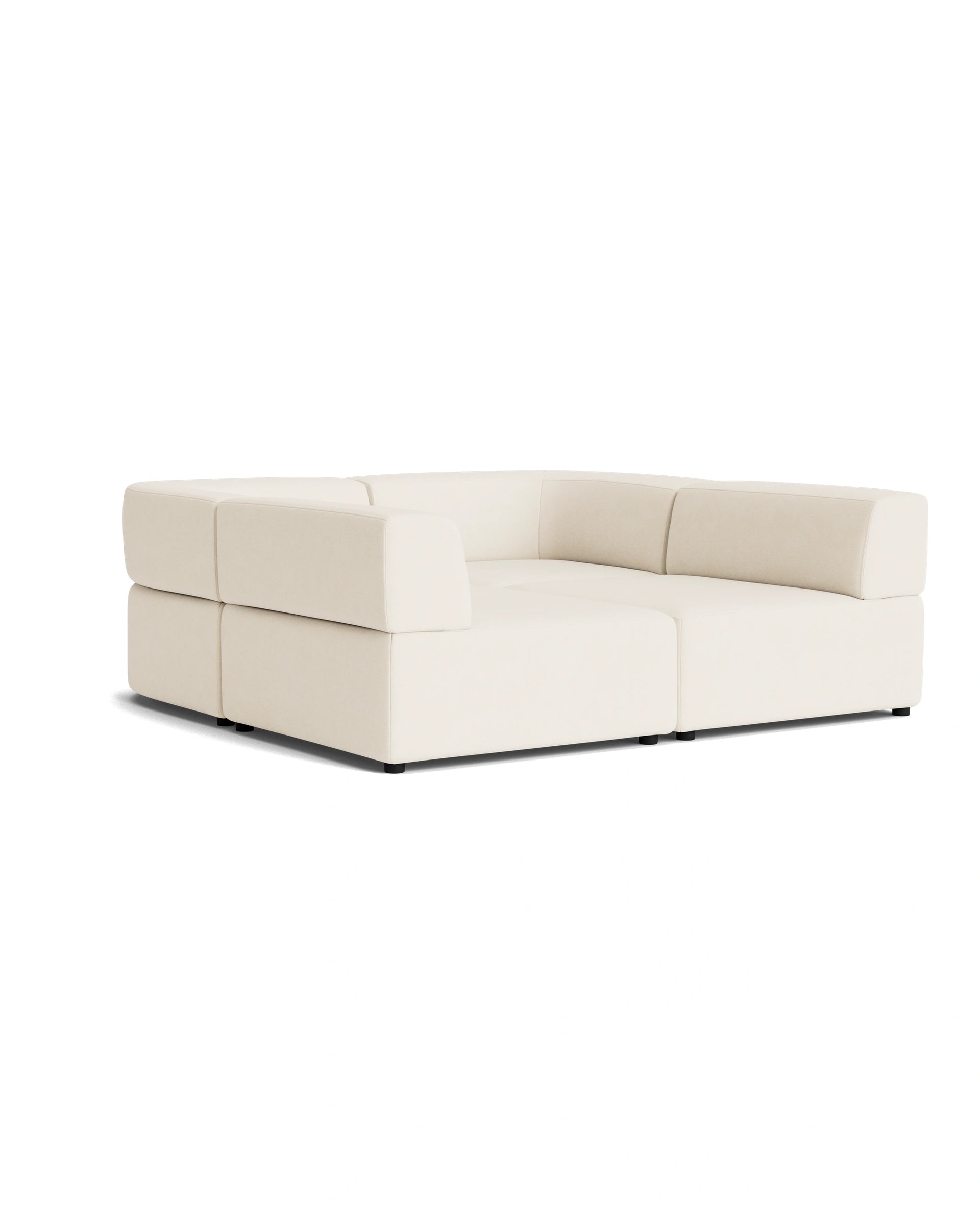 Stretch Pit Sofa - Fossil Vanilla