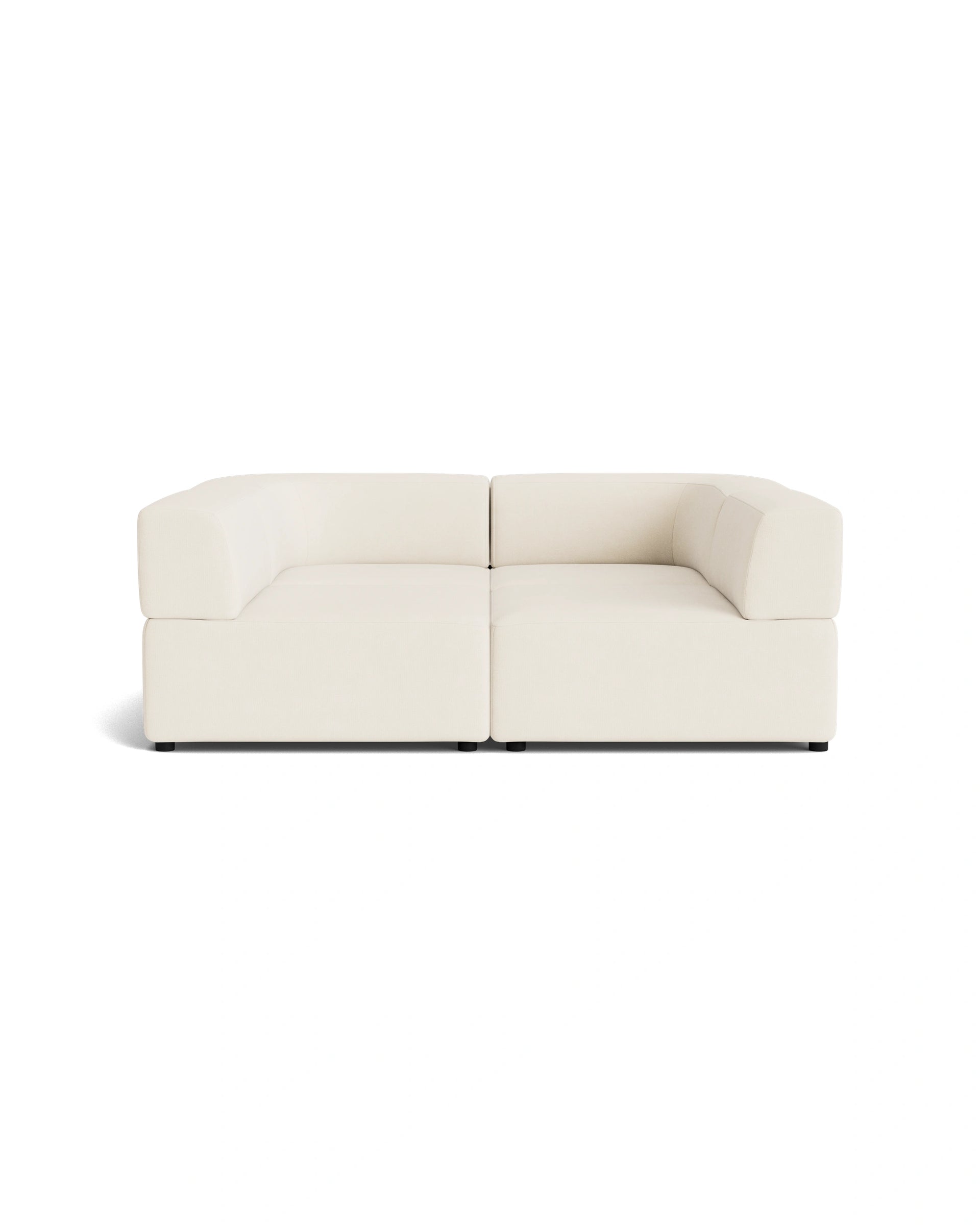 Stretch Pit Sofa - Fossil Vanilla