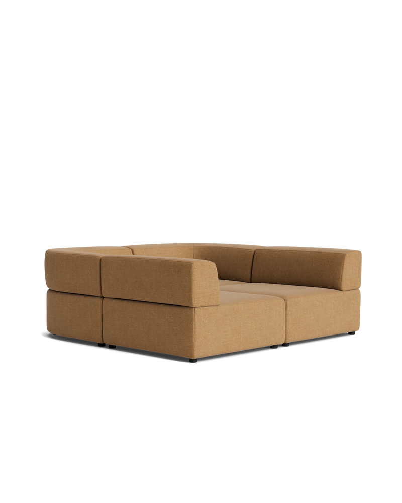 Stretch Pit Sofa - Fossil Fawn