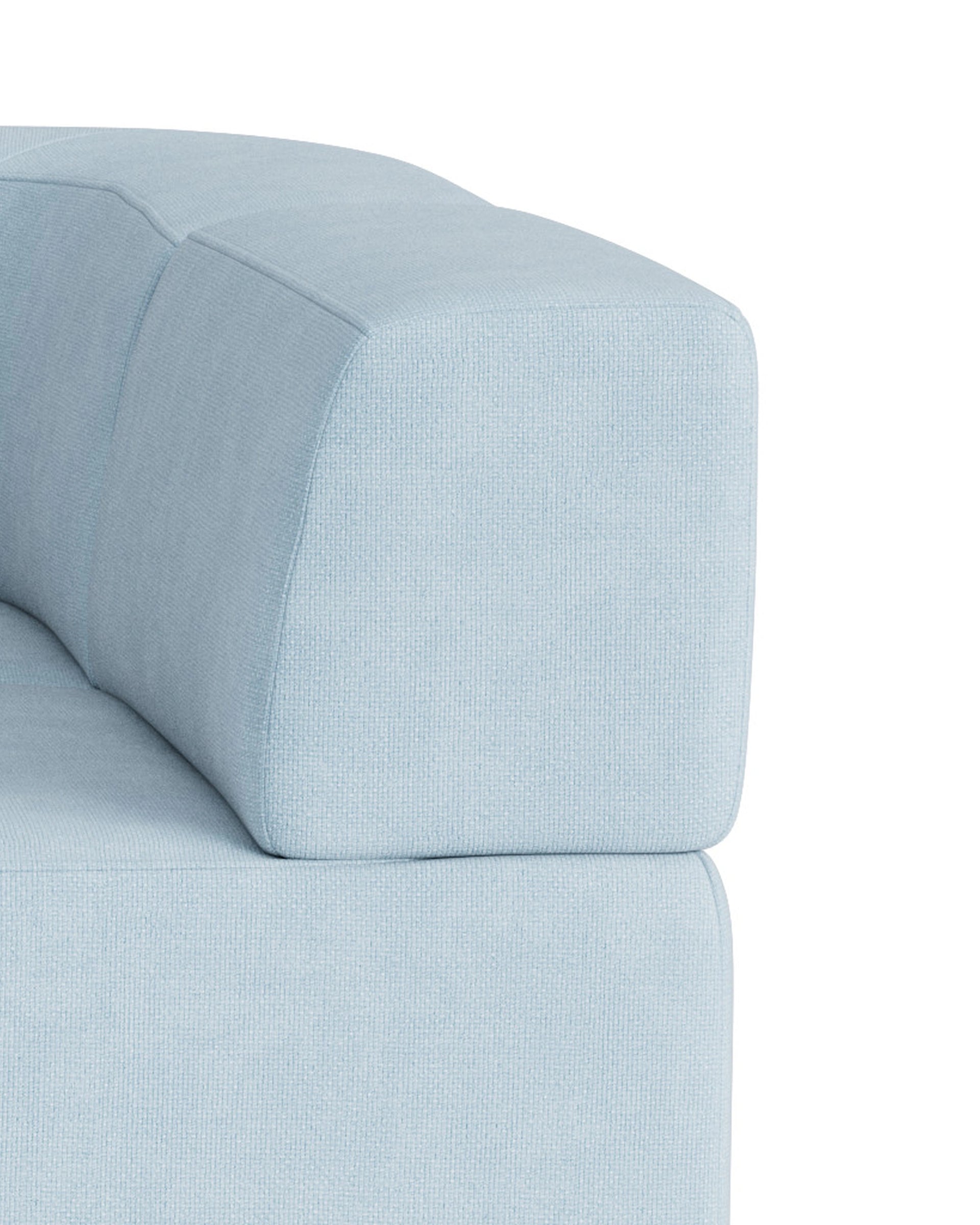 Stretch Pit Sofa - Fossil Powder Blue